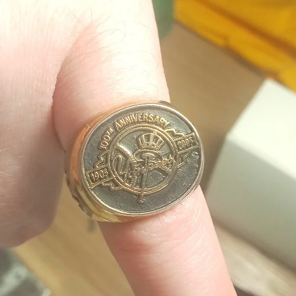 New York Yankees 100th Anniversary Fan Day 2003 Ring William Barthman Je…
